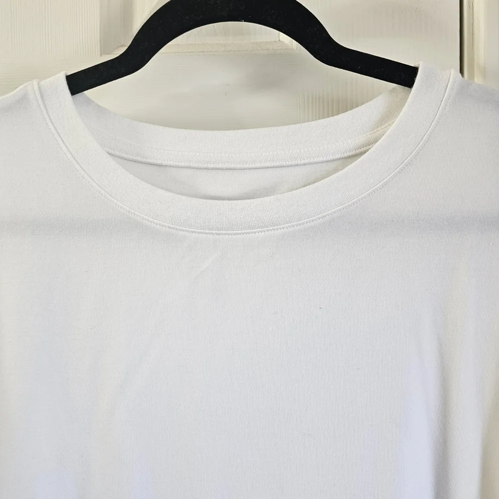 A New Day White Short Sleeve Tshirt Dress XxL - Picture 2 of 3